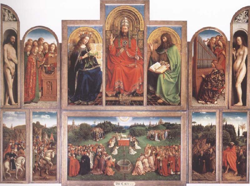 Jan Van Eyck Adoration of the Lamb France oil painting art